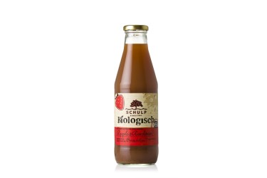 Biologische Appel & Aardbeiensap (Schulp, fles 750 ml)