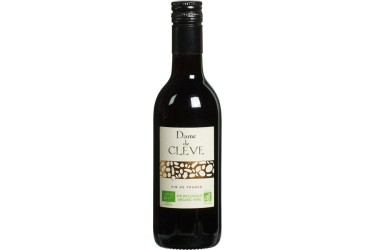Biologische Rode Wijn Dame de Cleve klein flesje Voordeelverpakking (12 x 250 ml) 