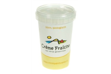 Biologische Geiten Crème Frâiche (De Klompenhoeve, 200 ml)