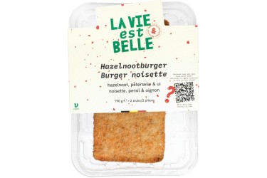Biologische Hazelnootburger (La Vie Est Belle, 2 x 95 gram)