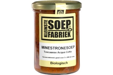 Biologische Minestronesoep Voordeelverpakking (Kleinste Soepfabriek, 6 x 400 ml)