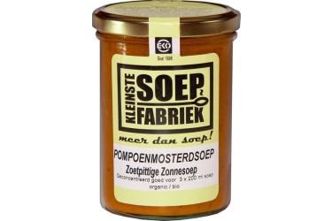 Biologische Pompoen-Mosterdsoep Zonnesoep Voordeelverpakking (Kleinste Soepfabriek, 6 x 400 ml)