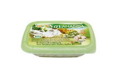 Biologische Vegan Roomkaas Kruiden-Knoflook (Soyananda, 140 gram)