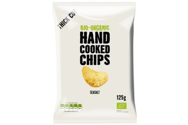 Biologische Handcooked Chips Seasalt (Trafo, 125 gram)
