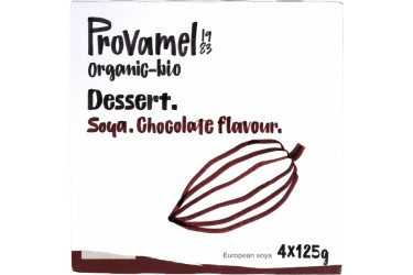Biologische Sojadessert Chocolade Voordeelverpakking (Provamel, 6 x 4 x 125 gram)