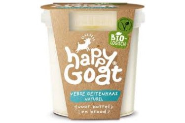 Biologische Verse Geitenkaas Naturel (Happy Goat, 125 gram)