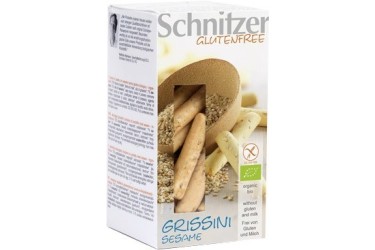 Biologische Grissini Sesam Glutenvrij Voordeelverpakking (Schnitzer, 8 x 100 gram)