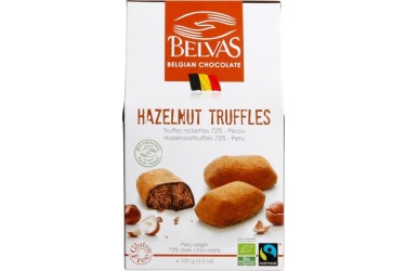 Biologische Hazelnoot Truffels Voordeelverpakking (Belvas, 6 x 100 gram)