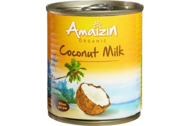 Biologische Kokosmelk Voordeelverpakking (Amaizin, 12 x 200 ml)