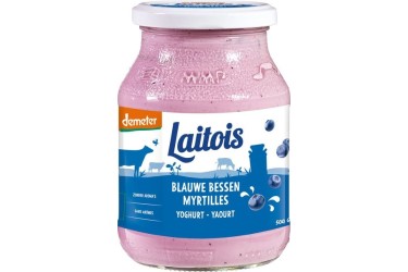 Biologische Yoghurt Blauwe Bes demeter (Laitois, 500 gr)