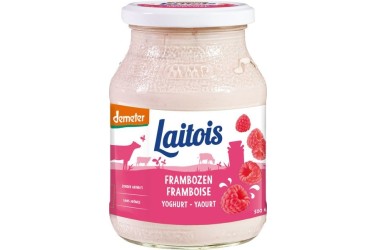 Biologische Yoghurt Frambozen demeter (Laitois, 500 gr)