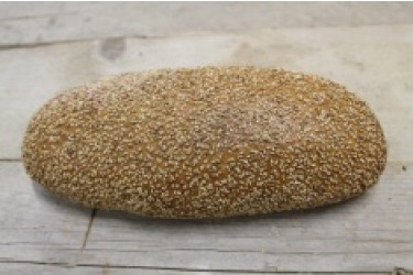 Biologische Ommelander Vloerbrood Sesam Desem GESNEDEN (Biobakker Van Esch, 625 grams)