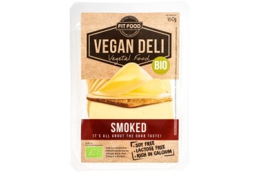 Biologische Vegan Gerookte Kaas plakken (Vegan Deli, 160 gram)