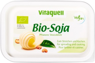 Biologische Smeren en Bakken Sojaboter (Vitaquell, 250 gram)