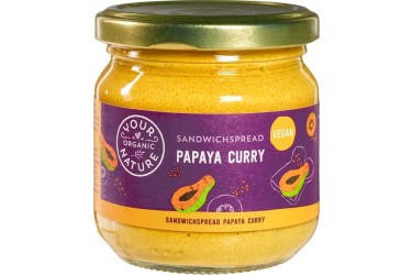 Biologische Sandwichspread Papaya-Curry Voordeelverpakking (Your Organic Nature, 6 x 180 gram)