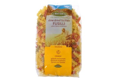 Biologische Fusilli Tricolore Voordeelverpakking (La Bio Idea, 12 x 500 gram)