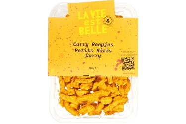 Biologische Vegan Curry Reepjes (La Vie Est Belle, 180 gram)