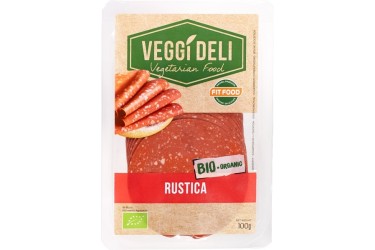 Biologisch Broodbeleg Salami  Rustica (FITFOOD Veggi Deli, 100 gram)