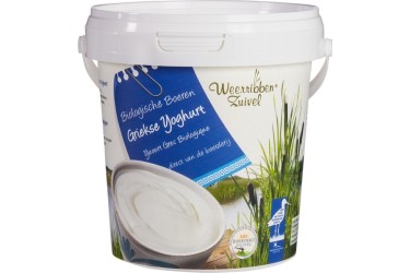 Biologische Griekse Yoghurt emmer (Weerribben, 800 ml)