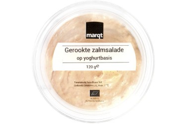 Biologische Gerookte Zalmsalade  (Marqt, 120 gram) 